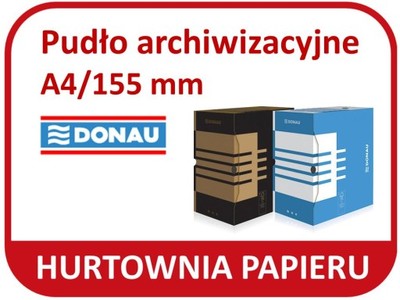 Karton Archiwa Pudło archiwizacyjne DONAU A4/155mm