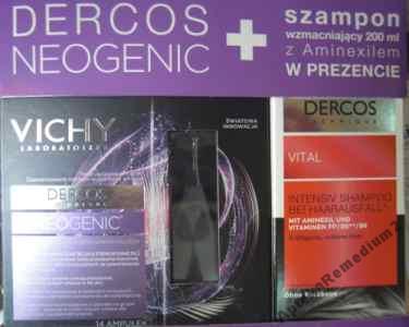 VICHY DERCOS NEOGENIC ampułki 14szt+ szampon 200ml