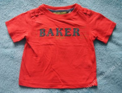 BAKER BOY Tshirt czerwony 9-12 m 74 cm (164)
