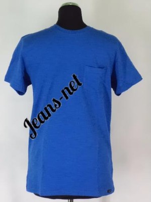 T-shirt Męski Lee Niebieski Z Kieszonką rozmiar S