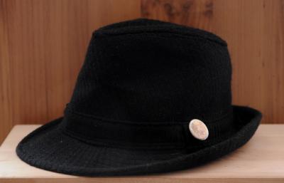 Czarny kapelusz FILCOWY wełniany HIPSTERSKI 56 cm - 5098102829 - oficjalne  archiwum Allegro