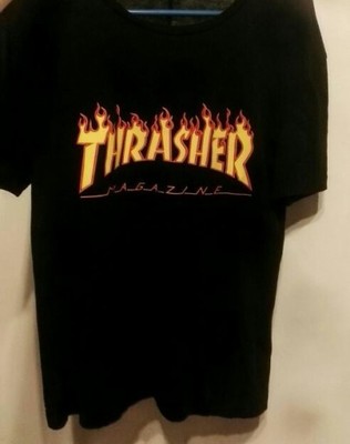 Koszulka T-Shirt Thrasher flames S M skate tumblr - 6787736258 - oficjalne  archiwum Allegro