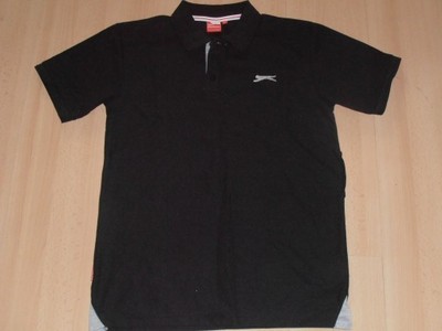 SLAZENGER  -sportowa koszulka  polo r, M-czarna