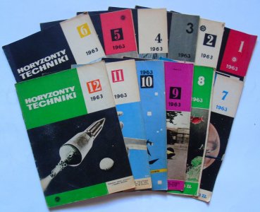 Horyzonty techniki 1963 komplet 12 numerów