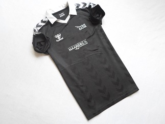 HUMMEL koszulka polo czarna logowana sportowa____M