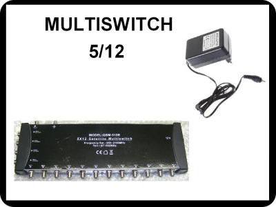 MULTISWITCH QSM-512E 5/12 + ZASILACZ   SAT / DVB-T