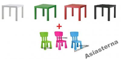 IKEA zestaw: stolik + krzesełko MAMMUT LACK kurier