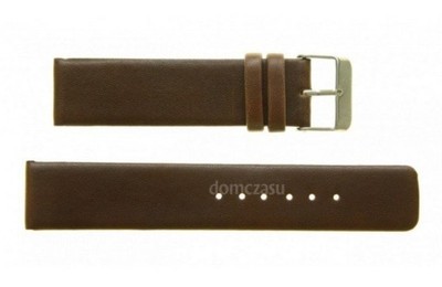 Skórzany PASEK do zegarka brązowy 18mm +telesko
