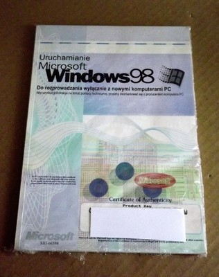 Microsoft Windows 98 książeczka