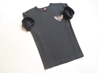 DIESEL koszulka granatowa nadruk t-shirt logo__S/M