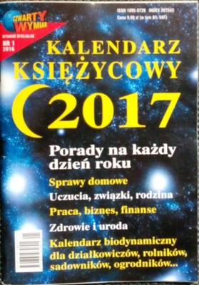 ''KALENDARZ KSIĘŻYCOWY 2017'' wyd.specjalne CZWAR