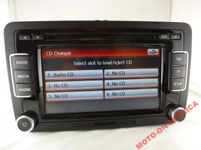 Radio RCD 510 6 CD VW Golf Passat Touran Jetta T5 - 6532233345 - oficjalne  archiwum Allegro