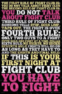 Fight Club Zasady - plakat 61x91,5 cm