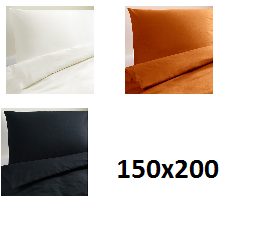 IKEA DVALA - Komplet pościeli 150X200,50X60 kurier