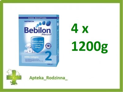 BEBILON 2 z PRONUTRA MLEKO 4x1200g _APTEKA_