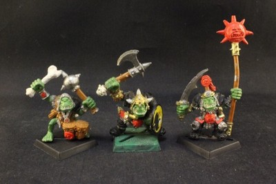 Orc Command Group zestaw 3 figurki metal n2215