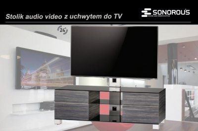 STOLIK SZAFKA RTV UCHWYTEM DO TV LED LCD MD8340 - 5107078975 - oficjalne  archiwum Allegro