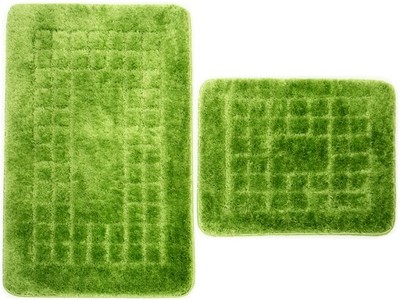 dywaniki łazienkowe 2 częściowe Pearl Zielony - 6718620037 - oficjalne  archiwum Allegro
