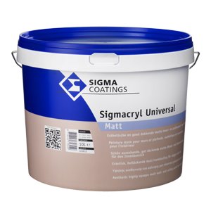 SIGMACRYL UNIVERSAL 10L biała farba akrylowa SIGMA