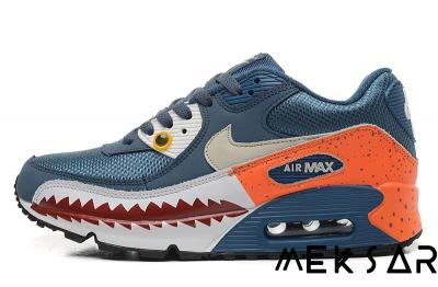 Nike Air Max 90 Niebieskie Pomarańczowe Pirania - 5766531938 - oficjalne  archiwum Allegro