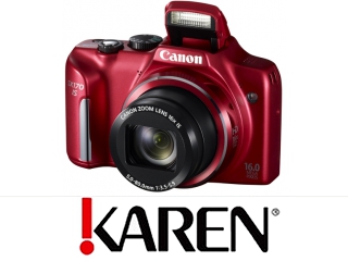 Aparat Canon PowerShot SX170 IS czerwony + zestaw