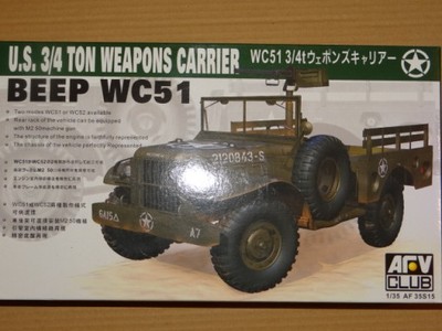 US 3/4 TON WEAPONS CARRIER - AFV CLUB - 35S15