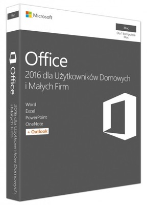 Office 2016 Dom i Mała Firma dla komputerów Mac