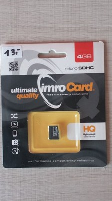Karta pamięci IMRO CARD 4GB microSDHC