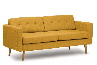 OYYA żółta sofa styl skandynawski / retro od ręki