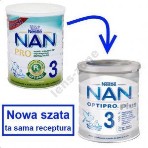 Nestle NAN OPTIPRO Plus 3 800g z L.Reuteri +GRATIS