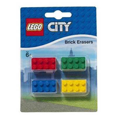 LEGO CITY Gumki Klocki do zmazywania/ NOWE