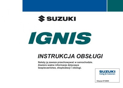 Suzuki Ignis 2WD i 4WD 2000 - 2008  Instrukcja Obs