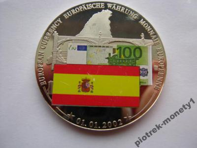 PIĘKNY NUMIZMAT WALUTY EUROPY BANKNOT 100 EURO