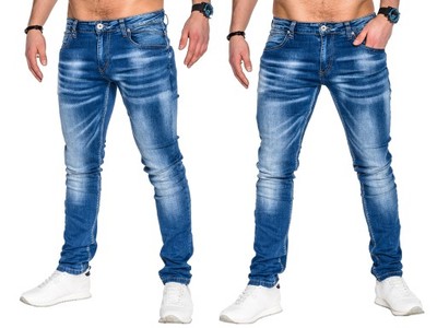 Hit spodnie jeansy męskie slim OMBRE P487 jeans 32