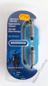 Przewód optyczny audio Bandridge BAL5602 2m nowy!