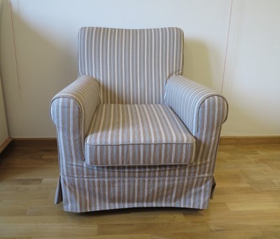 Fotel IKEA JENNYLUND + pokrowiec (uzywany, bdb) - 6633126856 - oficjalne  archiwum Allegro