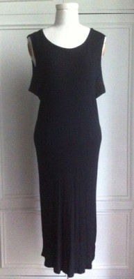 ZARA sukienka tunika basic prążki mała czarna