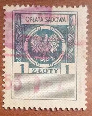 Polska Opłata Sądowa  1 złoty