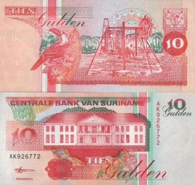 (BK) Surinam 10 guldenów 1996r.