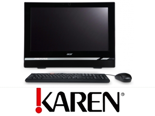 Komputer Acer AIO Z1620 Intel 2.6GHz 4GB 500GB W8