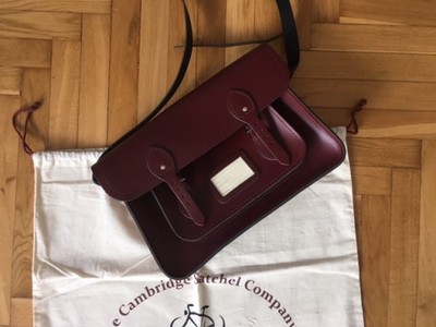 Teczka torba Cambridge Satchel Company burgund - 6685521102 - oficjalne  archiwum Allegro
