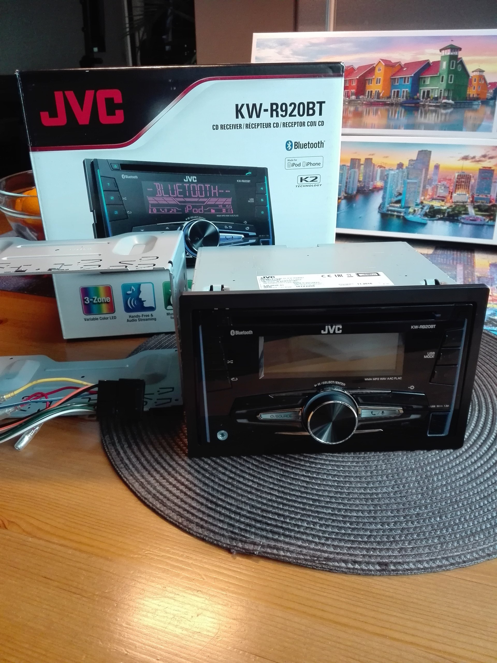 JVC KW-R920BT radio 2DIN CD USB Bluetooth wav flac - 7016839273 - oficjalne  archiwum Allegro