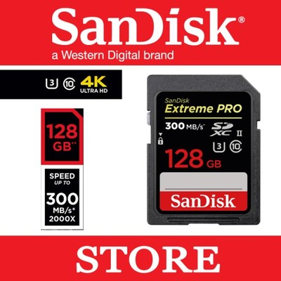 SanDisk Extreme Pro SDXC 128GB UHS-II 300/260 MB/s