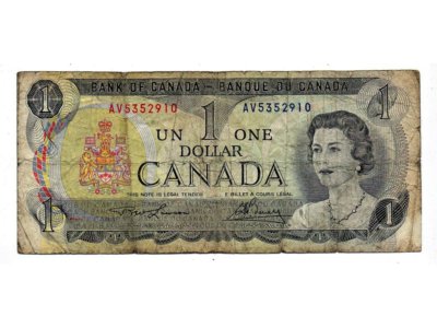 KANADA  1 dollar 1973 Seria AV  Obiegowy
