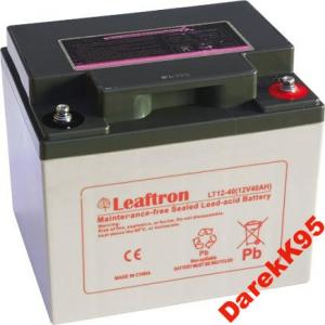 Nowy akumulator Leaftron 40Ah 12V do UPS lub wózka