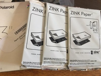 POLAROID ZINK Paper 3x4 - papier do Polaroid M340 - 6543305328 - oficjalne  archiwum Allegro