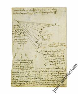 Leonardo da Vinci studium światła szkic XV w.
