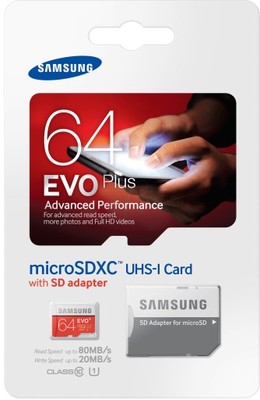 Samsung Evo+ microSDXC 64GB Class 10 UHS-I