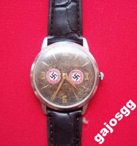 Niemiecki zegarek NSDAP II wojna Światowa - 6267325544 - oficjalne archiwum  Allegro