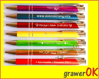 DŁUGOPIS długopisy metalowy GRAWER upominek 1 szt*